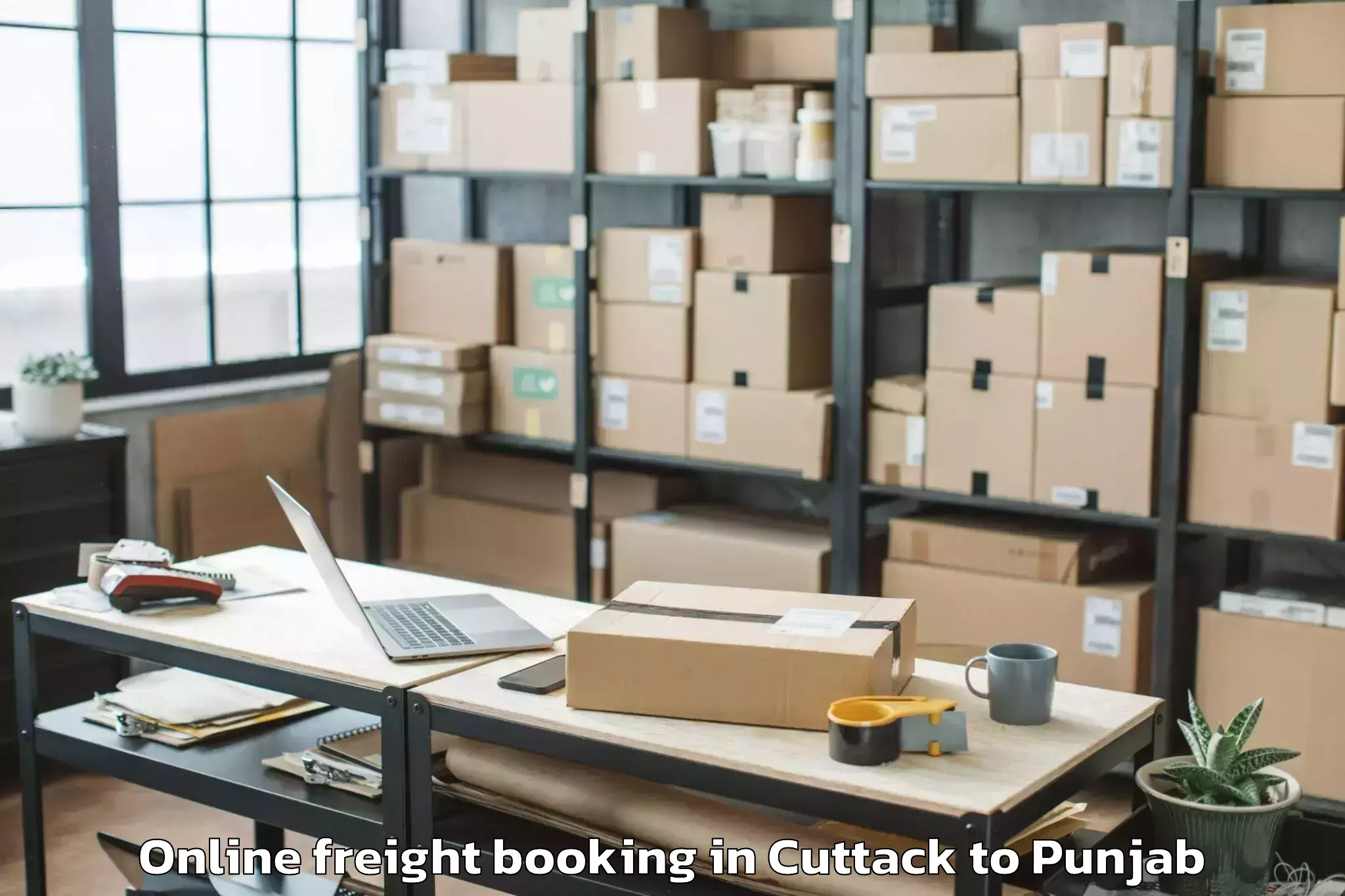 Trusted Cuttack to Tapa Online Freight Booking